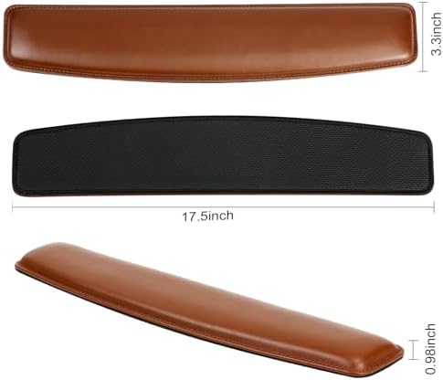 RICHEN Keyboard Wrist Rest Pad and Mouse Wrist Rest Support Mouse Pad Set,Sturdy & Comfortable & Lightweight for Easy Typing & Pain Relief-Ergonomic Support (Brown)