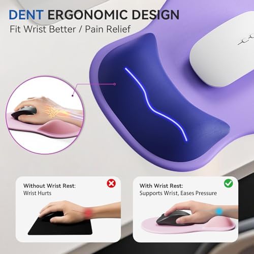 Ergonomic Mouse Pad with Wrist Rest Cute Mousepad Wrist Support