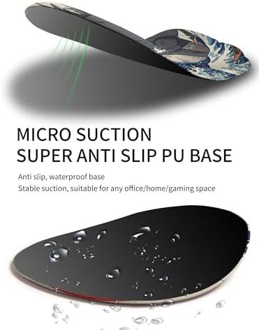 Palm-Rest and Wrist-Hugging Mouse Pad Wrist Rest, Ergonomic Wrist Support with Curve Fitting Cushioned Memory Foam for Carpal Tunnel Pain Relief, 9.9 x 8.3 Inch, Dog Sila