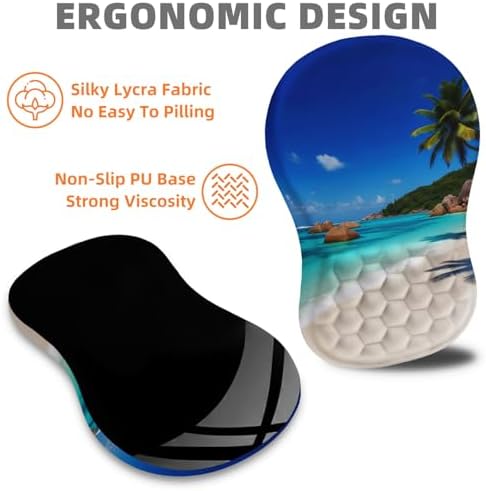 Ergonomic Mouse Pad Wrist Support for Carpal Tunnel Pain Relief