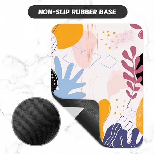 Small Mouse Pad, Mini Mouse Pad 6 x 8 Inch, Thick Rubber Waterproof Mouse Mat, Cute Mousepad for Women Men Wireless Mouse Laptops Home Office, Art Seamless Patterns