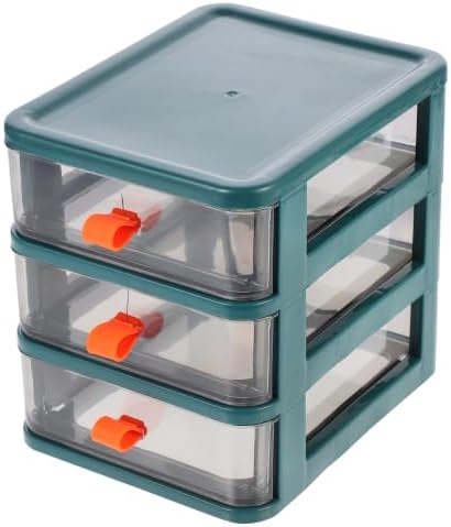 Transparent Desktop Storage Box 3 Layer Drawer Organizer