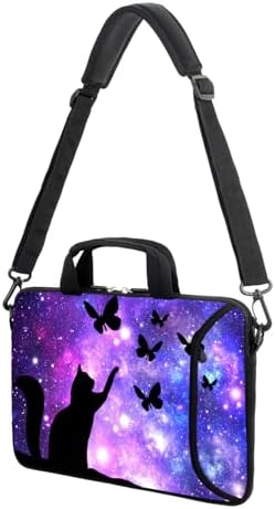 15" laptop sleeve laptop bag chromebook case adjustable shoulder strap with handle accessory pocket for men women (RYD-15-14)