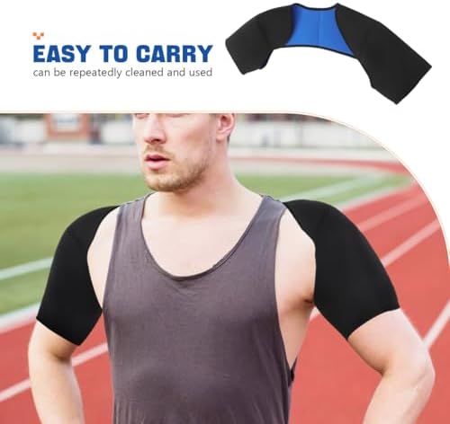 iplusmile Double Shoulder Brace for Men Women - Sports Shoulder Protective Gear for Pains Relief - Shoulder Strap Brace for Sleeping Outdoor Lifting,