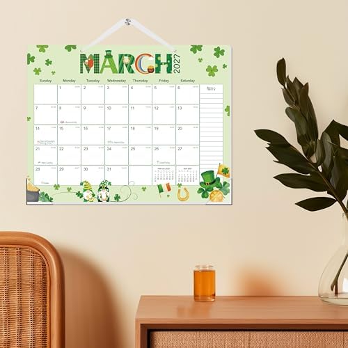 GuassLee Desk Calendar 2026-2027 Large 22" x 17" Desktop/Wall Monthly Calendar 19-Month School Year Planner Covers June 2026 to December 2027 with Julian Date&Notes for Easy Organizing
