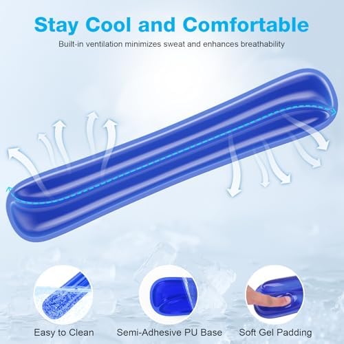Gel Wrist Rest Mouse Pad Set, Ergonomic Support for Office Gaming