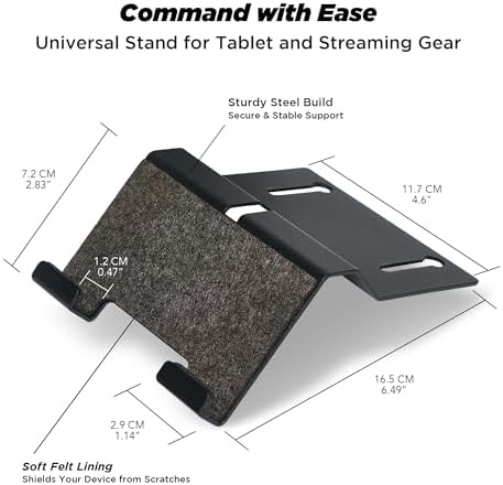 ULTRARM Moodular Tablet Stand Add-On for Slide Rails, Do Not Use Alone