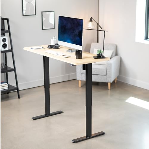 VIVO Light Wood 60 x 24 in Standing Desk, DESK-KIT-B06C
