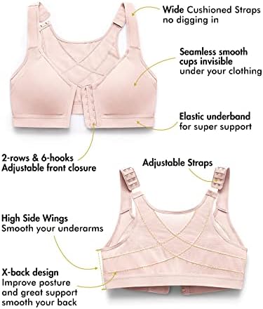 DELIMIRA Women's Front Closure Posture Support Bras