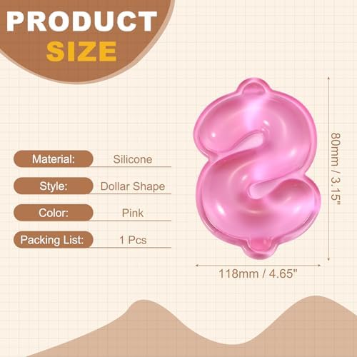 PATIKIL Gel Wrist Rest, Wrist Support for Mouse Dollar Shape Ergonomic Mouse Pad Soft Silicone Support Comfortable Cushion for Computer Gaming Office Home, Pink