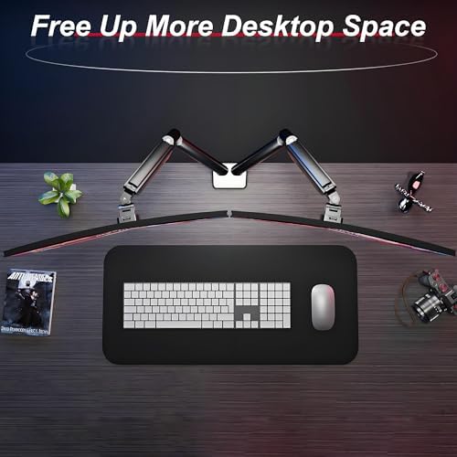 Fydeamer Dual Monitor Arm for 17-35" Screens up to 24.3lbs, Black