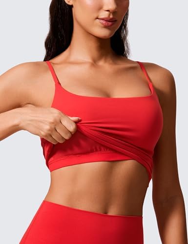 CRZ YOGA Butterlift Scoop Neck Crop Tank Top