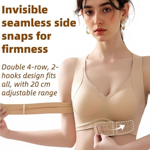 Posture Bras for Women Wireless Full Coverage Back Support Brasieres