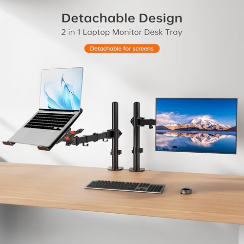 Afaloona 2-in-1 Monitor & Laptop Stand for 13-32" Monitor or 11-17" Laptop
