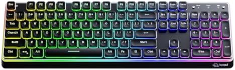 Free wolf M104 Full Size Wireless Gaming Keyboard Tri-Mode - Black