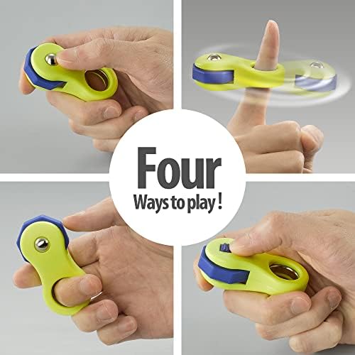 Yolscue Fidget Toy,Fidget Spinners Toy for Adults and Kids,Gifts Suitable for Children with Autism and ADHD,Quiet Office Desk Toy,Excellent for Relieving Stress and Anxiety Toys(Yellow)