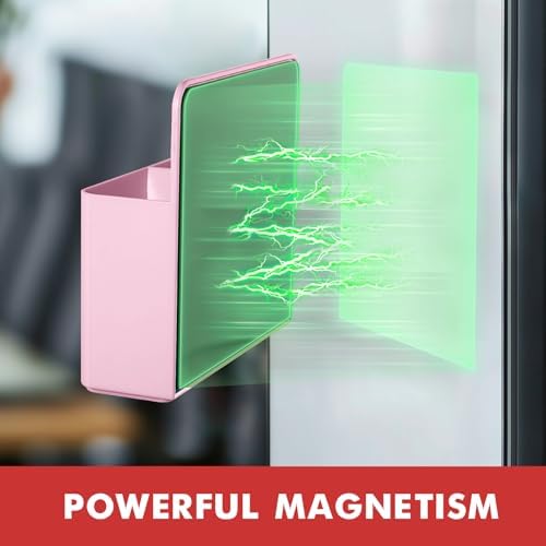 BEYGORM Plastic Magnetic Pen Holder, Powerful Magnet, 2 Pack