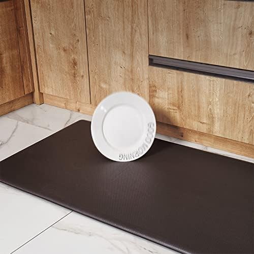 VXHCS 7/10" Extra Thick Anti Fatigue mats for Kitchen Floor, 19.7“x47.6 Standing Desk Mat Ergonomic Waterproof Mat, for Home, Office, Laundry, Black