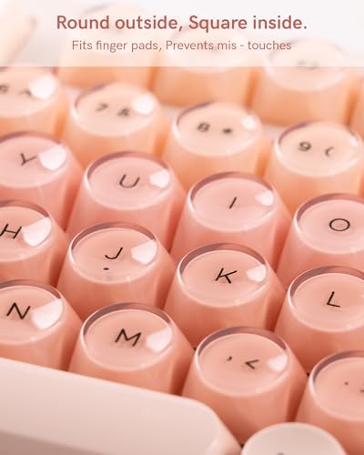 Keymatic WK98 Foundation Mechanical Keyboard, Pink Creamy Gaming Keyboard