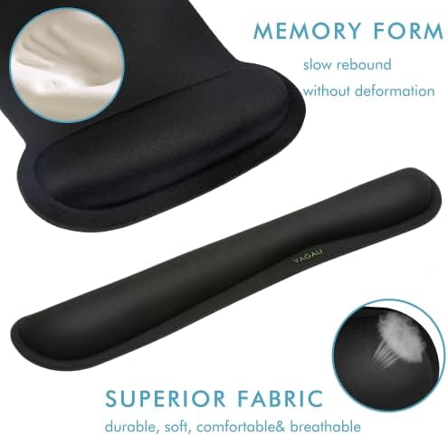 VAGAU Premium Keyboard Wrist Rest and Mouse Pad Wrist Support