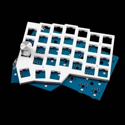 YMDK BORNE Knob Corne4×6 Layout 58 Keys Ergonomic Wired Hot-swap Split MX Mechanical Keyboard South RGB QMK Vial Programmable