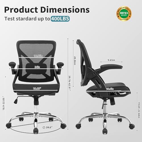 Ergonomic Office Chair, Computer Desk Chair with Lumbar,Black