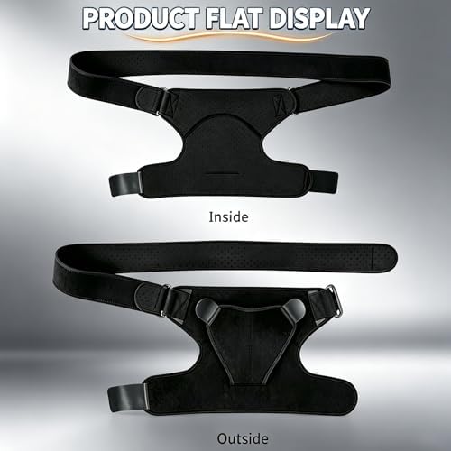 Shoulder Brace for Men and Women for Torn Rotator Cuff,Arm Sling Shoulder Immobilizer,Shoulders Compression Sleeve and Support For Pain Relief(Black)