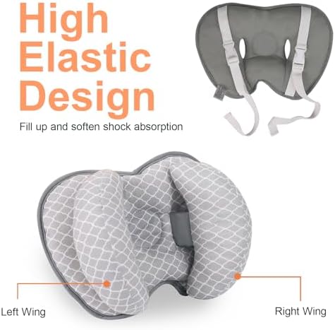 KAKIBLIN Baby Head Neck Support Pillow, 2 in 1 Banana Neck Pillow for Baby