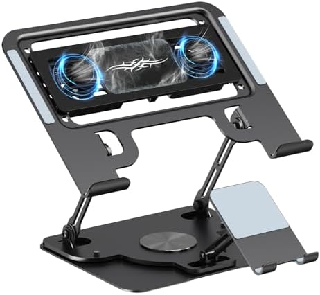 Laptop Cooling Pad with Detachable Fan & Cooler Cooling Laptop Stand Black