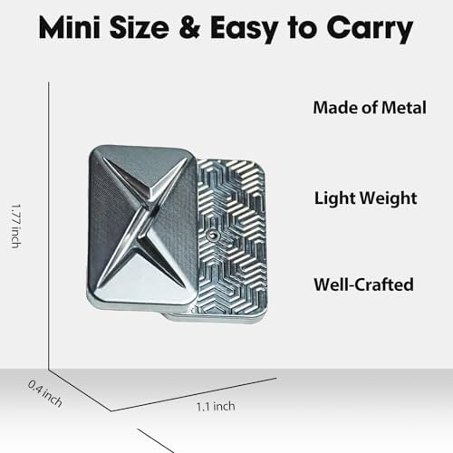 Infinite Fidget Slider, EDC Magnetic Metal Fidget Toys for Adults