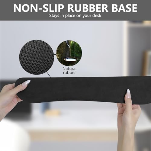 Wrist Rest for Computer Keyboard and Mouse, Ergonomic Design Wrist Support Pad for Keyboard, Soft Memory Foam Desk Pads Support Hand and Arm Easy Typing Pain Relief, 2 Piece Pad, Green