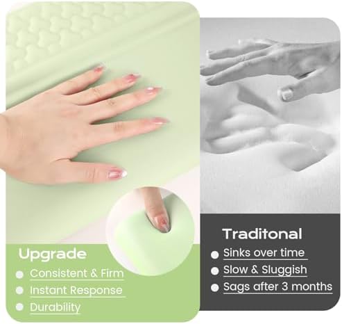 Keyboard Wrist Rest with Ergonomic Height - Computer Keyboard Stand & Soft Cushioned Pad for Wrist Pain Relief - Non-Slip Typing Support for Office, Gaming & Home(Green)