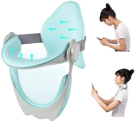 Adjustable Neck Brace Posture Corrector, Soft Ergonomic Support for Students and Office Workers, Prevents Head Bowing with 360 Degree Stretch, Suitable for All Ages