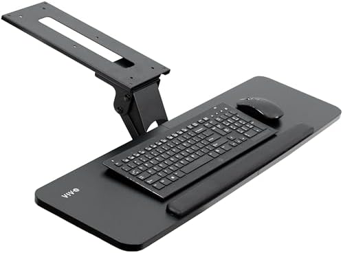 VIVO Black Under Desk 34 x 10 in Adjustable Keyboard Tray, MOUNT-KB36B