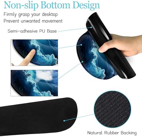 LIMKRIAN Galaxy Mouse Pad Large Desk Matt for Desktop, 4 in1 XXL Mousepad