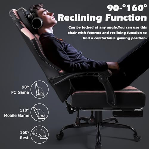 PUKAMI Ergonomic Gaming Chair for Adults