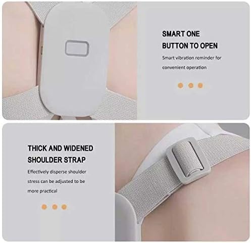 Intelligent Posture Corrector Smart Vibration LED Reminder Inductive Back Relief Shoulder Training Belt Unisex