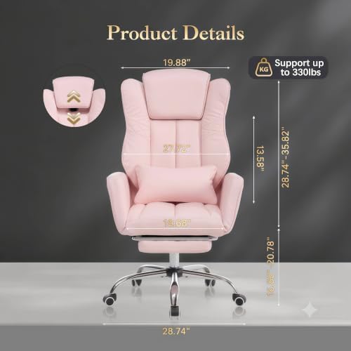 Cross Legged Office Chair with Adjsutable Armrests & Headrest