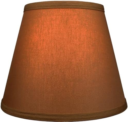 FenchelShades.com Lampshade 6" Top Diameter x 10" Bottom Diameter x 8" Slant Height 6x10x8" with Spider Attachment Diameter 0.4 Inch for Lamps with a Harp (Earth)