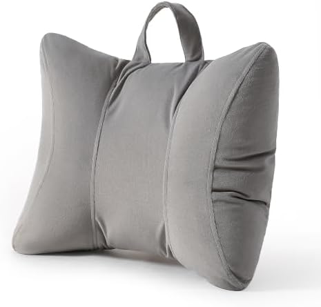 Lumbar Support Pillow for Office Chair and Car Seat, Zinc Gray