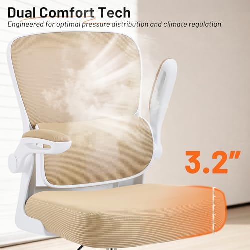 AreShark Drafting Chair - Ergonomic Tall Office Chair with Lumbar Support and Flip-up Armrests - High Standing Desk Chair Breathable Mesh with Adjustable Footrest Ring and Height for Home Office