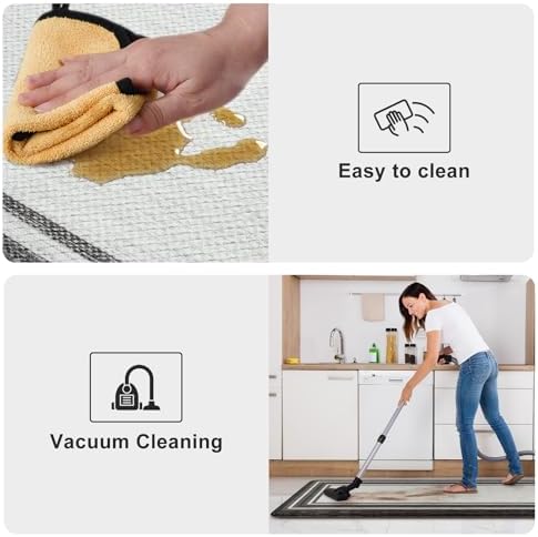 KIMODE Anti Fatigue Kitchen Mat for Floor,Farmhouse Kitchen Rugs Non Slip