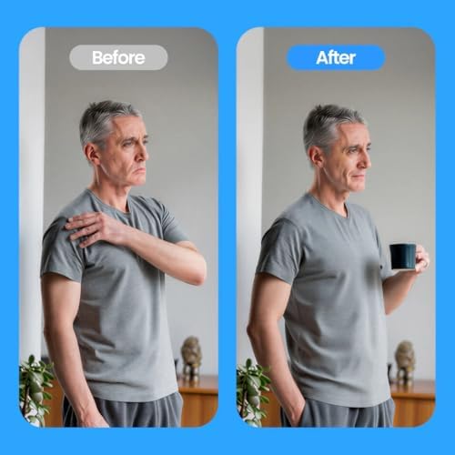 Shoulder Brace for Men & Women – Shoulder Compression Sleeve for Rotator Cuff Injuries, Frozen Shoulder & Tendonitis – Breathable Shoulder Support for Sports & Recovery – Fits Left or Right Arm (160-200 lbs)