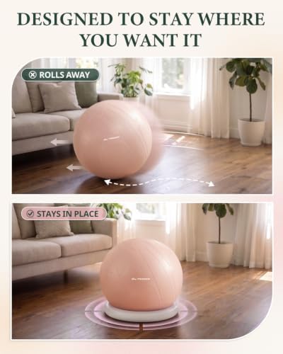 Trideer Exercise Ball Chair – Yoga Ball Chair for Office, Pregnancy & Home