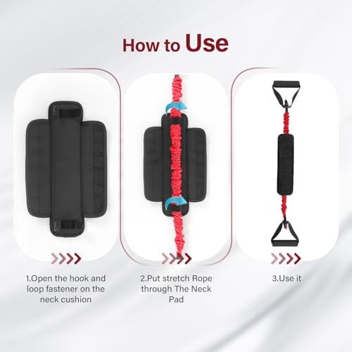 Neck Stretcher Exerciser Band- Cervical Neck Traction Device for Neck Pain Relief, Neck Stretching Cervical Traction Device with Wider and Thicker Padding - Durable and Comfortable