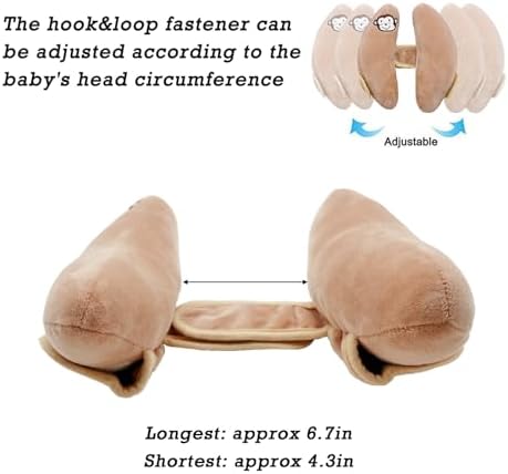 Baby Travel Pillow for Infant Car Seat, Adjustable Infant Head Neck Support