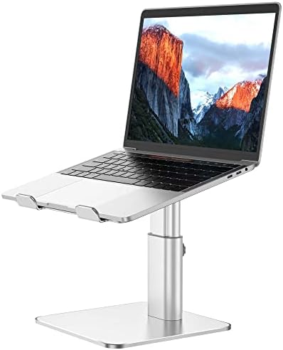 BESIGN LSX6N Laptop Stand, Ergonomic Adjustable Notebook Riser, Computer Holder, Laptop Mount Compatible with 10-15.6" Laptops, Silver