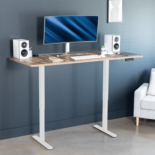 VIVO Reclaimed Wood 71 x 30 in Standing Desk, DESK-KIT-E2W7P