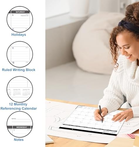 2027 Desk Calendar - Desk/Wall Calendar, Jul 2026 - Dec 2027, 14.6" x 11.5"