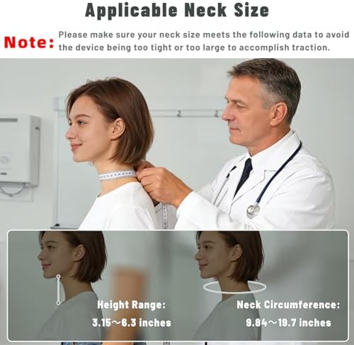 Zenopax Neck Stretcher Cervical Traction, Adjustable Neck Traction Device, Neck Stretcher for Neck Pain Relief with Dual-Adjustable Chin Rest, Ergonomic & Breathable for Home Use, Office(Olive Green)